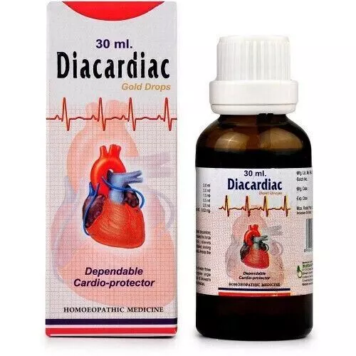 Dr. Bhargava Diacardiac Drops (30ml) Anxiety, Heart Pain, Regulate Pulse Remedy