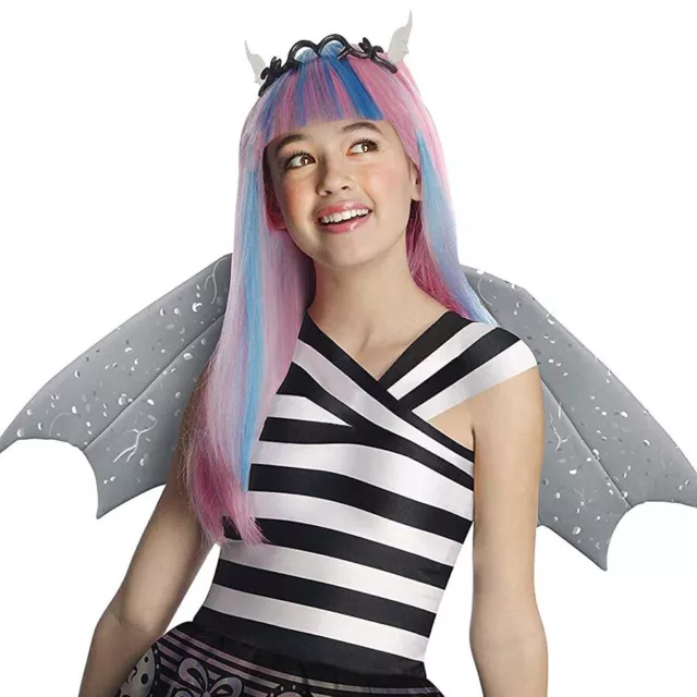 Kinder Perücke & Haarreif ROCHELLE GOYLE Halloween Monster High Fledermaus