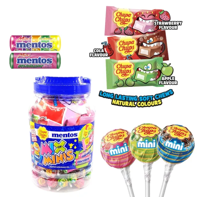 Mini Candy Delight Mix of Minis Mentos & Chupa Chups 140pcs Mega Assorted 875g