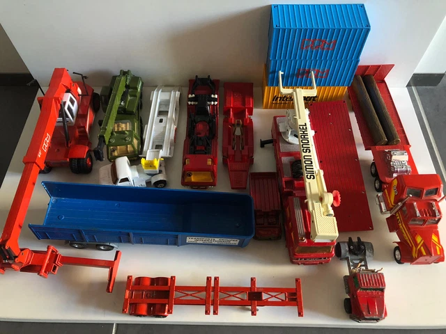 Lot De Voitures Et Camions Miniatures - Marques Tonka, Majorette, Matchbox