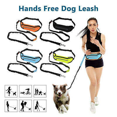 Hands Free Leash Dog Lead Waist Belt For Jogging Walking Running Pet Supplies