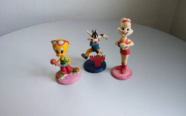 3 Looney Tunes Warner Bros. Figuren 2000 Sylvester, Tweety, Lola Bunny selten!