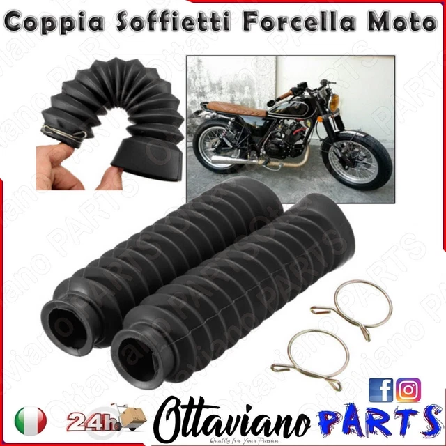 Soffietto Protezione Forcella Moto | Gomma Blu | D: 32-50 Mm, L: 250 Mm - Foto 6