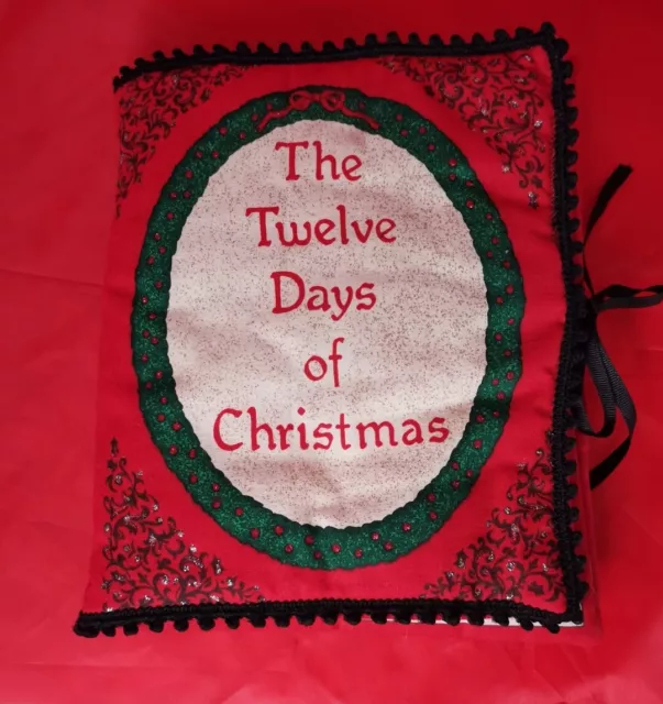 VINTAGE HANDCRAFTED ELLEN Blonder The Twelve Days of Christmas Fabric