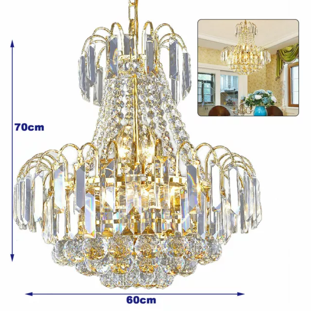 Modern Ceiling Pendant Light Luxury Lamp K9 Crystal Chandelier for Living Room!