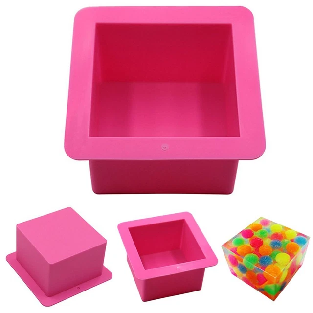 gâteau Moule de savon silicone Fournitures de savons Moule de bonbon de pudding