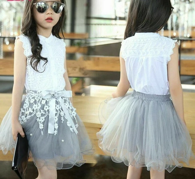 Tuta Bambina Abbigliamento T-Shirt Forti Pantaloncini Estate SPORTS Abiti