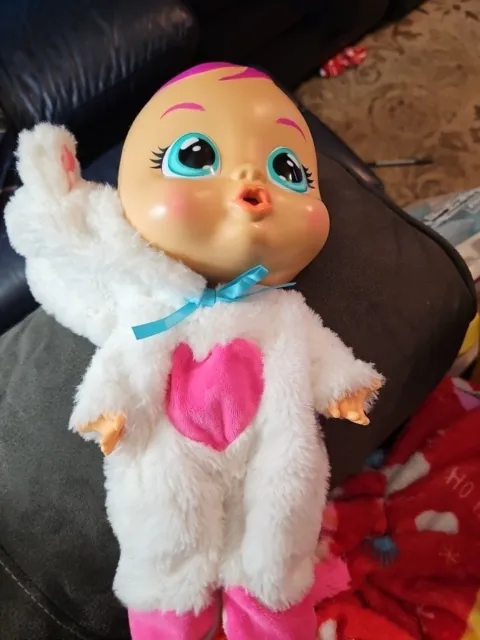 Cry Babies Daisy The Kitty Baby Doll Toy Real Tears Missing Back Working