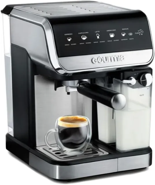 One Touch Espresso, Cappuccino, Latte & Americano Maker with Automatic Frothing
