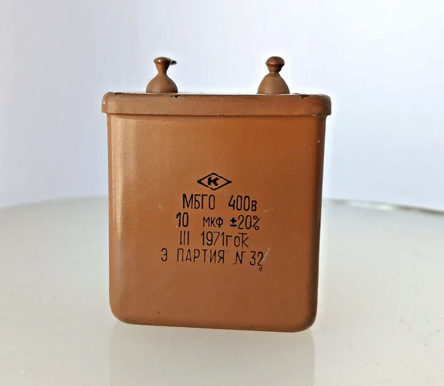 4 Condensatori PIO Sovietici 0.033uF 1600V &ndash; K75-12 K40Y-9 Carta In Olio URSS