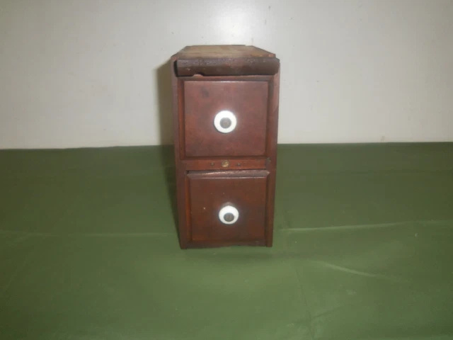 Leader Treadle Sewing Machine Wood Drawers with Porcelain Knobs