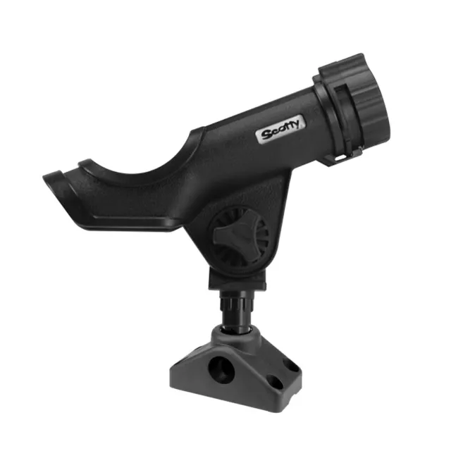 Scotty 230-Bk Powerlock Rod Holder Black With 241 Side/Deck Mount