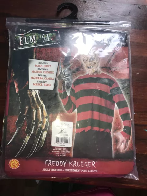 Rubie's Nightmare on Elm Street Freddy Krueger Men's Fancy Dress Small New