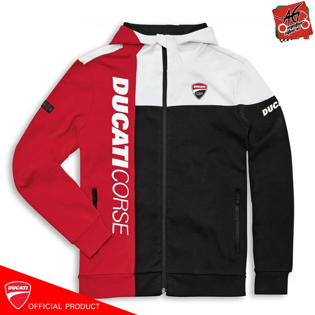 Felpa Ducati Ufficiale Cappuccio Truck Uomo DC21 Hoodie Originale NewCollection