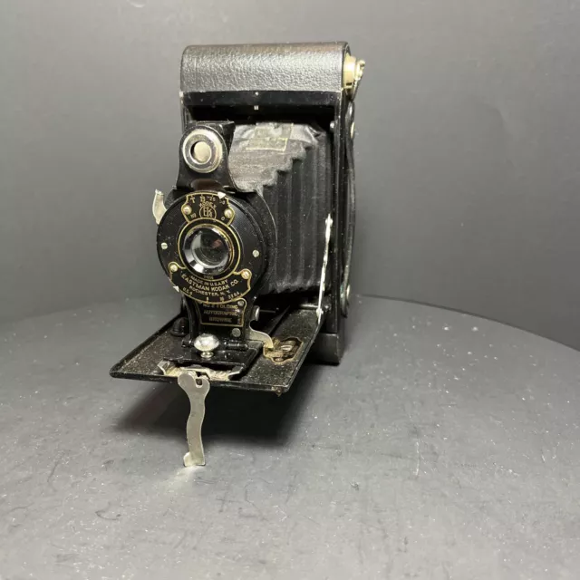 Vintage Kodak no 2 folding autographic brownie camera - UNTESTED