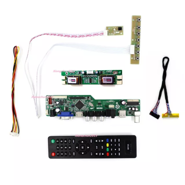 TV HDMI LCD AV VGA Controller board kit for M215HW01 V0 1920*1080 21.5" Screen