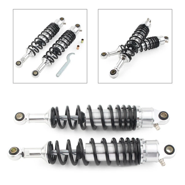 Rear Shock Absorber Suspension Strut Shock Spring Kit 340mm For Suzuki Yamaha