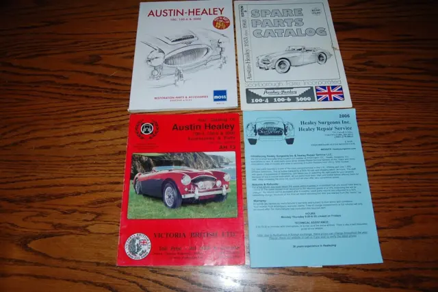 Austin Healey 100 3000 Vintage Restoration Accessory parts Catalogs Moss Motors