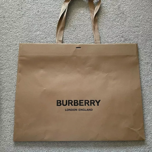 Authentic Burberry Shopping Bag Paper Bag Gift Bag Luxury Packaging Extra Large