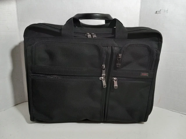 TUMI Alpha Expandable Briefcase. Style 26061D4. Excellent.