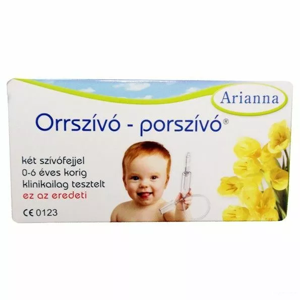 ARIANNA Baby Vac Vacuum Nasal Aspirator Nose Cleaner Orrszivo Porszivo