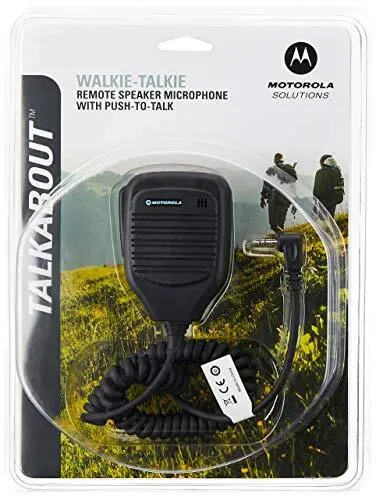 Motorola 53724 Remote Speaker Microphone (Black) 1 Count (Pack of 1), Black
