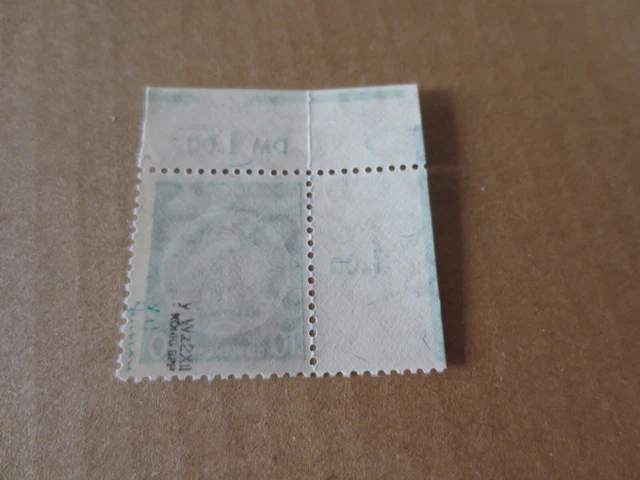DDR 1956 Dienst MiNr 30 yII ** postfrisch geprüft BPP aus der Bogenecke 2