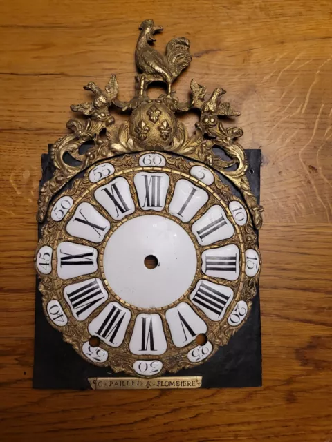 comtoise horloge mouvement pièçe détachée cadran cartouches