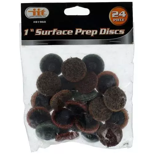 24pc 1" Surface Prep Discs 1/4" Medium Coarse Fine Preperation Assortment 81960