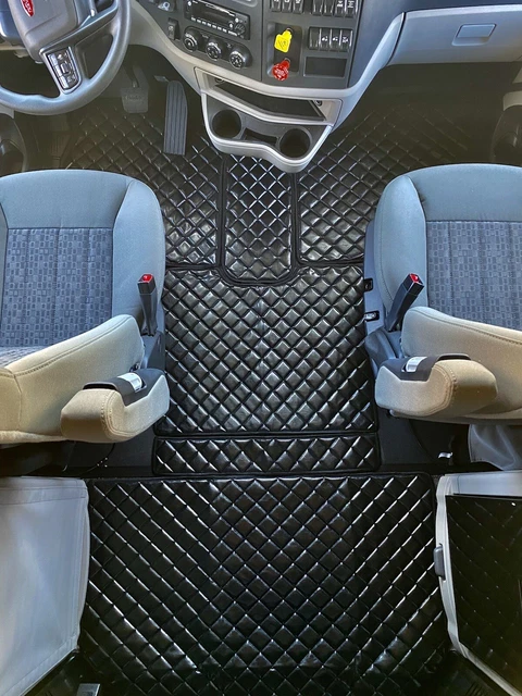 Peterbilt 579  Eco-leather Floor Mats fit MidRoof and Ultra Loft Models
