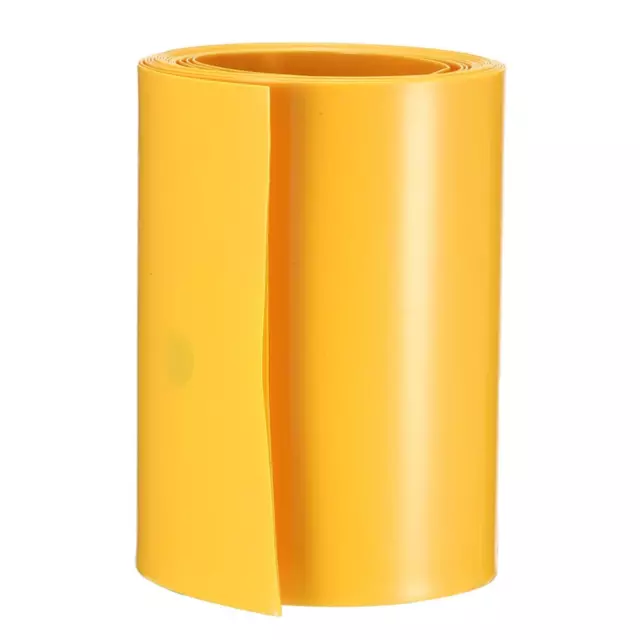 PVC Tubo termoretraibile tubo 65mm AA pellicola restringibile 2M giallo
