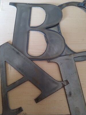 5" Tall Metal Letters A-Z and Numbers 0-9 FREE SHIPPING
