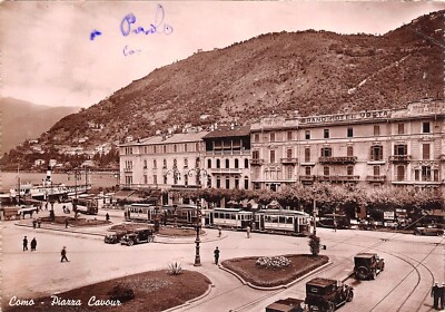 156129 COMO PIAZZA CAVOUR E BATTELLO PIROSCAVO ALESSANDRO VOLTA 100 751 
