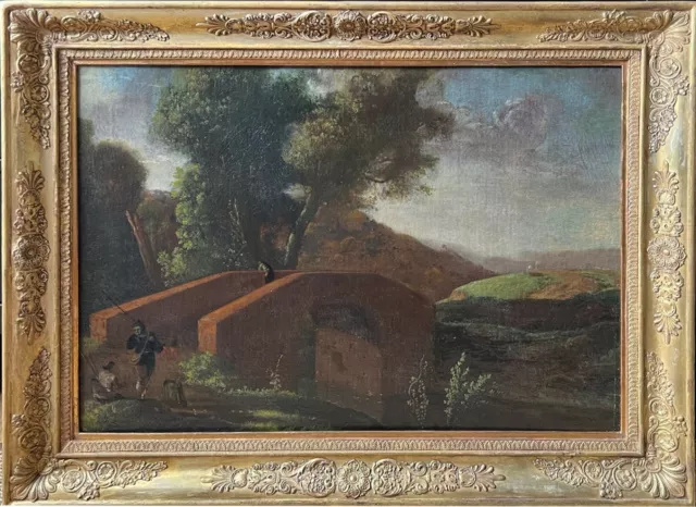 Gemälde 18.Jhdt. Landschaft, Gemälde antik, Barockgemälde