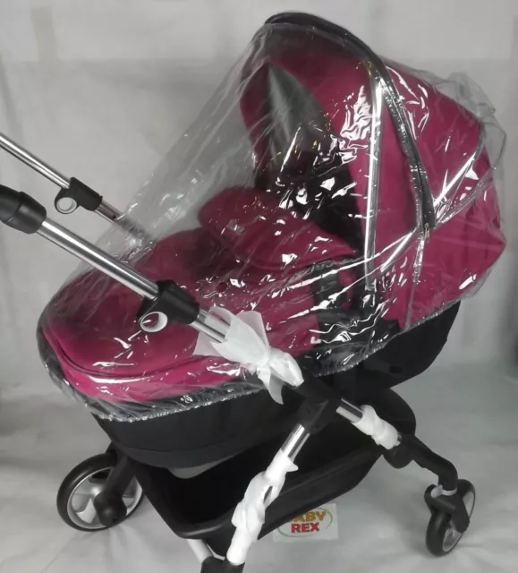 2 IN 1 PVC RAINCOVER FITS Mothercare 4-Wheel Journey CARRYCOT & PUSHCHAIR