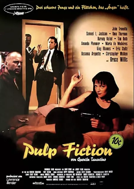 PULP FICTION - Orig.Kinoplakat Filmposter A1 - Hauptmotiv - gerollt