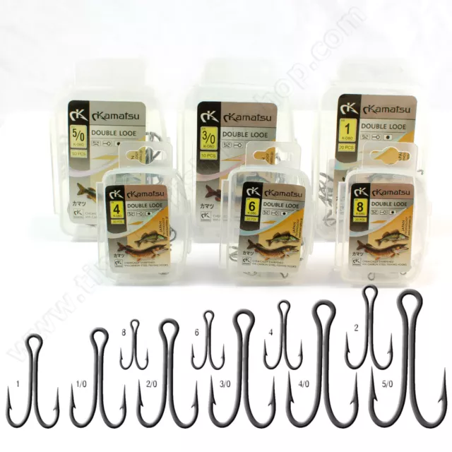 Fly Tying Double Hook Salmon Sea Trout Pike Fishing  10, 20 Pack Tube Flies
