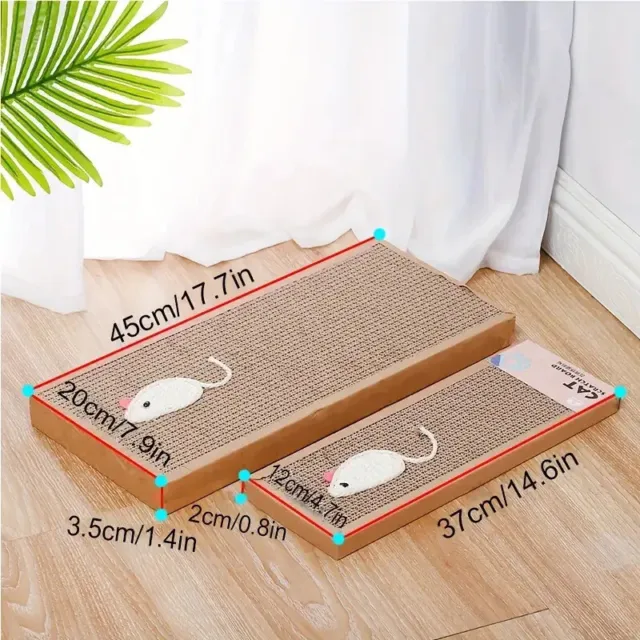 Cat Scratcher Pad Durable Scratching Cardboard for Indoor Play and Claw kitten