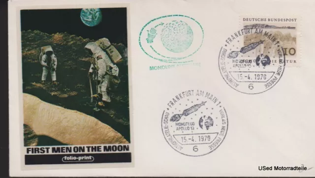 Apollo 13 First Men on the Moon FDC Ersttagsbrief 1970 #1#