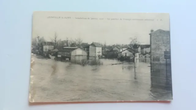 CPA - 94 Joinville-le-Pont - Inondations de Janvier 1910 - Le Quartier de Polang