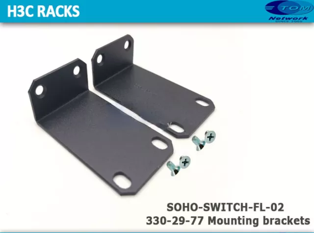 A pair SOHO-SWITCH-FL-02 Hanging ear bracket for H3C S1850V2-10P-PWR Only