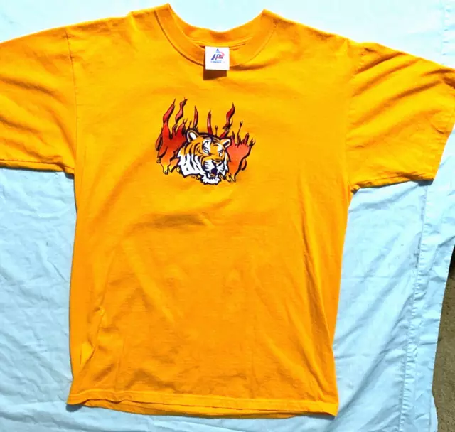 LSU TIGERS Large Gold Two Sided Graphic LSU Vs ALABAMA Cotton T-Shirt Never Worn