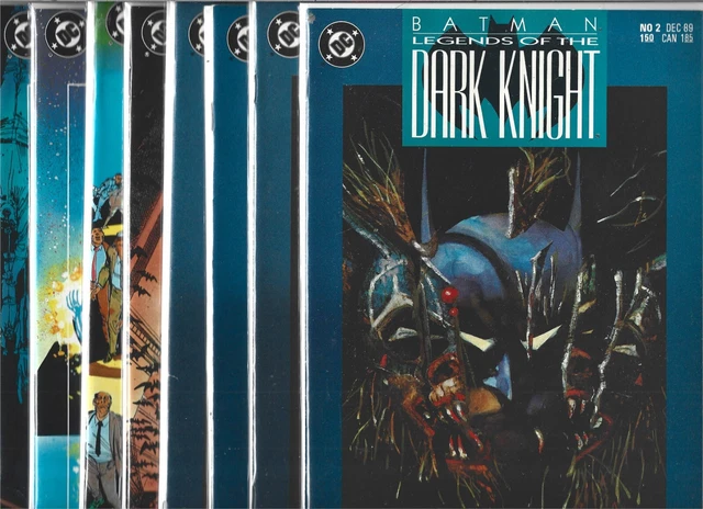 Batman Legends Of The Dark Knight Lot Of 8  #2 3 4 5 6 7 8 9 (Nm-) Copper Age Dc