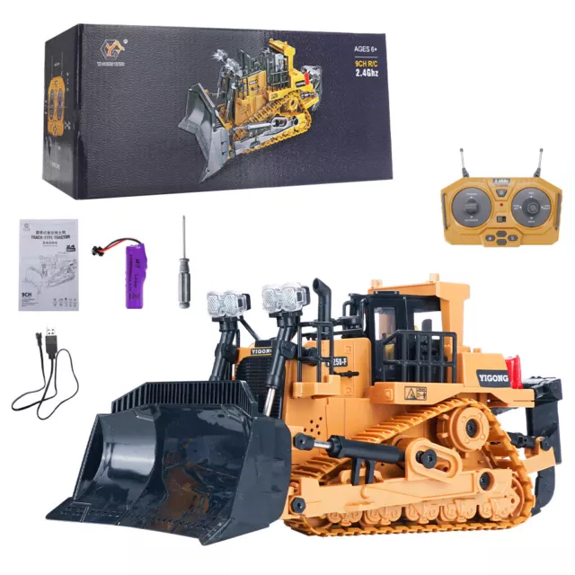 RC Excavator/Bulldozer Toys 1/24 11CH RC Cars Construction Truck Engineering