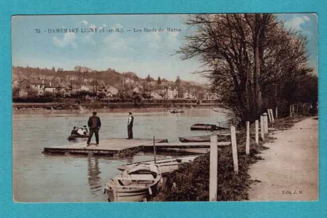 Dampmart Ligny, Les Bords de Marne: CPA - old postcard / Na