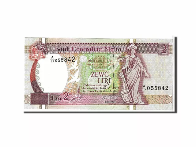 [#109098] Banknote, Malta, 2 Liri, 1994, UNC(65-70)