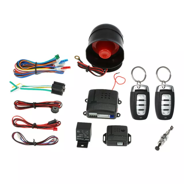 2 Remote Keyless Car Van Burglar  -theft Alarm  System R0S7 D5G1