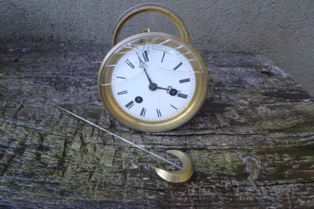 Ancien Mecanisme Mouvement Pendule Horloge De Paris Xix