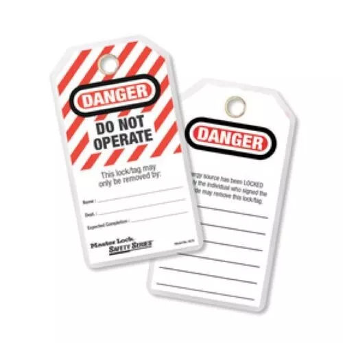Master Lock 497A Lockout Tagout Tag Do Not Operate Loto 