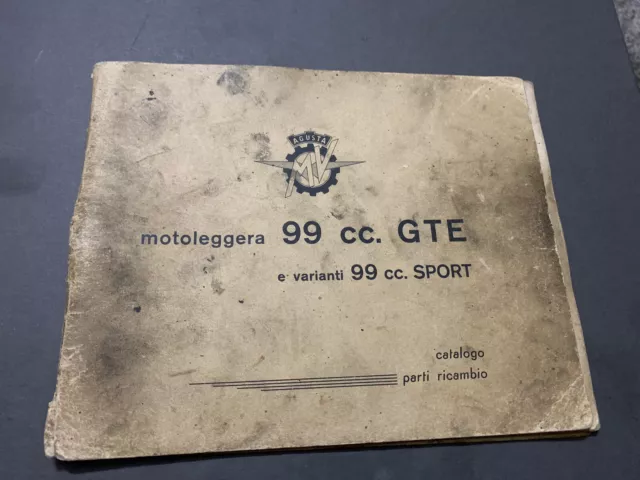 mv agusta motoleggera 99cc.gte /sport catalogo parti di ricambio 1 Edizione 1961